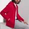 Sudadera con capucha y cremallera hombre R-266m-0. Color rojo clásico.