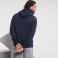 Sudadera con capucha y cremallera hombre R-266m-0. Color marino.
