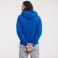 Sudadera con capucha y cremallera hombre R-266m-0. Color royal brillante.