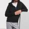 Sudadera con capucha y cremallera hombre R-266m-0. Color negro.