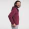 Sudadera con capucha y cremallera hombre R-266m-0. Color burdeos.