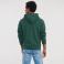 Sudadera con capucha y cremallera hombre R-266m-0. Color verde botella.