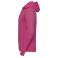 Sudadera con capucha unisex R-575m-0. Color rosa.