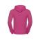 Sudadera con capucha unisex R-575m-0. Color rosa.