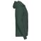 Sudadera con capucha unisex R-575m-0. Color verde botella.