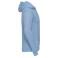 Sudadera con capucha unisex R-575m-0. Color azul cielo.
