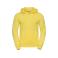 Sudadera con capucha unisex R-575m-0. Color amarillo.