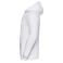 Sudadera con capucha unisex R-575m-0. Color blanco.