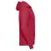 Sudadera con capucha unisex R-575m-0. Color rojo clásico.