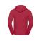 Sudadera con capucha unisex R-575m-0. Color rojo clásico.