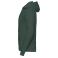 Sudadera con capucha unisex R-575m-0. Color verde botella.