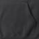 Sudadera con capucha unisex R-575m-0. Color negro.
