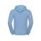 Sudadera con capucha unisex R-575m-0. Color azul cielo.