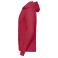 Sudadera con capucha unisex R-575m-0. Color rojo clásico.
