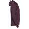 Sudadera con capucha unisex R-575m-0. Color burdeos.