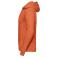 Sudadera con capucha unisex R-575m-0. Color naranja.