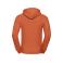 Sudadera con capucha unisex R-575m-0. Color naranja.