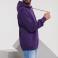 Sudadera con capucha unisex R-575m-0. Color púrpura mármol.