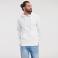 Sudadera con capucha unisex R-575m-0. Color blanco.