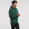 Sudadera con capucha unisex R-575m-0. Color verde botella.