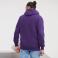 Sudadera con capucha unisex R-575m-0. Color púrpura mármol.
