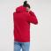 Sudadera con capucha unisex R-575m-0. Color rojo clásico.