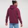 Sudadera con capucha unisex R-575m-0. Color burdeos.