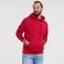 Sudadera con capucha unisex R-575m-0. Color rojo clásico.