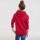 Sudadera con capucha niño R-575b-0. Color rojo clásico.
