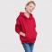 Sudadera con capucha niño R-575b-0. Color rojo clásico.