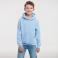 Sudadera con capucha niño R-575b-0. Color azul cielo.