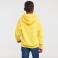 Sudadera con capucha niño R-575b-0. Color amarillo.