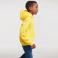 Sudadera con capucha niño R-575b-0. Color amarillo.