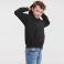 Sudadera con capucha niño R-575b-0. Color negro.
