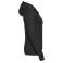 Sudadera con capucha y cremallera mujer R-266f-0. Color negro.