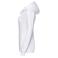 Sudadera con capucha y cremallera mujer R-266f-0. Color blanco.