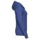 Sudadera con capucha y cremallera mujer R-266f-0. Color royal brillante.