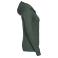 Sudadera con capucha y cremallera mujer R-266f-0. Color verde botella.