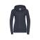 Sudadera con capucha y cremallera mujer R-266f-0. Color marino.