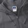 Sudadera con capucha y cremallera mujer R-266f-0. Color gris medio.