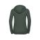 Sudadera con capucha y cremallera mujer R-266f-0. Color verde botella.