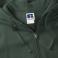 Sudadera con capucha y cremallera mujer R-266f-0. Color verde botella.