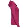 Sudadera con capucha y cremallera mujer R-266f-0. Color rosa.