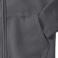 Sudadera con capucha y cremallera mujer R-266f-0. Color gris medio.