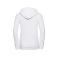 Sudadera con capucha y cremallera mujer R-266f-0. Color blanco.