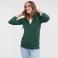 Sudadera con capucha y cremallera mujer R-266f-0. Color verde botella.