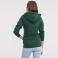 Sudadera con capucha y cremallera mujer R-266f-0. Color verde botella.