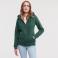 Sudadera con capucha y cremallera mujer R-266f-0. Color verde botella.