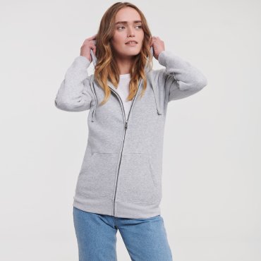 Sudadera con capucha y cremallera mujer R-266f-0 Sudadera con capucha y cremallera mujer R-266f-0