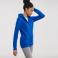 Sudadera con capucha y cremallera mujer R-266f-0. Color royal brillante.